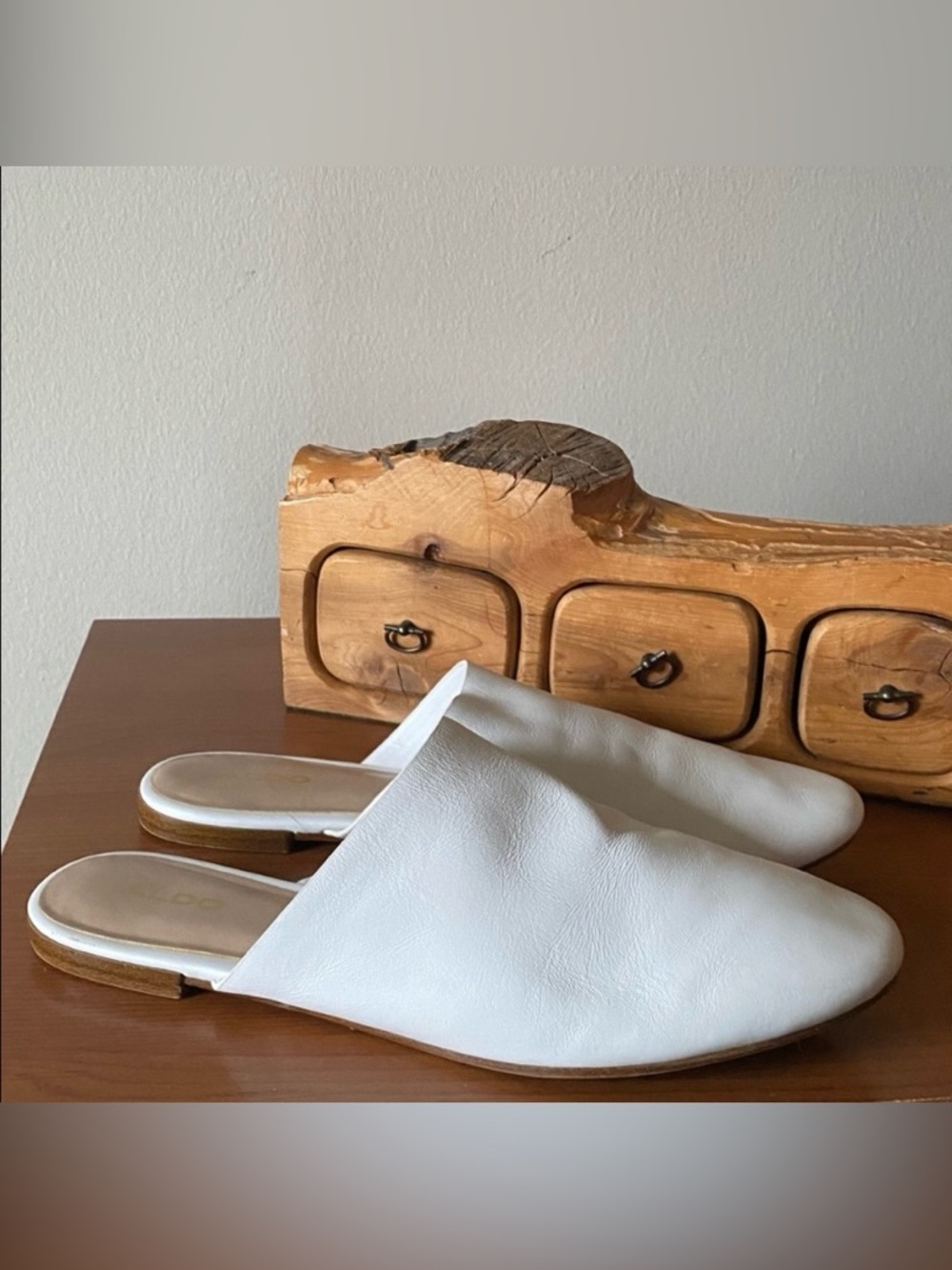 Aldo White Mules